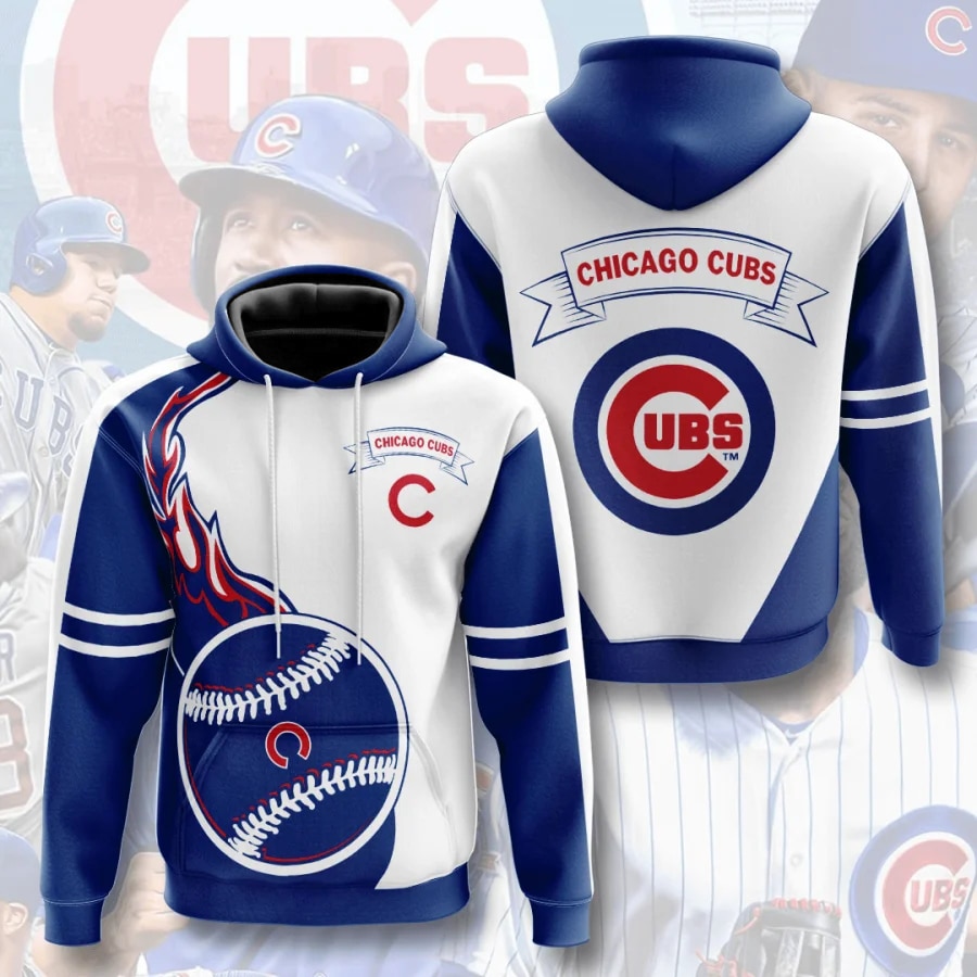 CHICAGO CUBS 3D HOODIES CC001