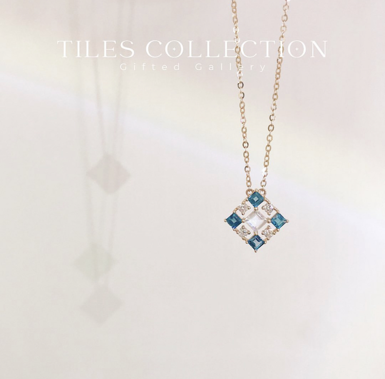 Tiles Collection in Topaz and Moonstone by Gifted Gallery