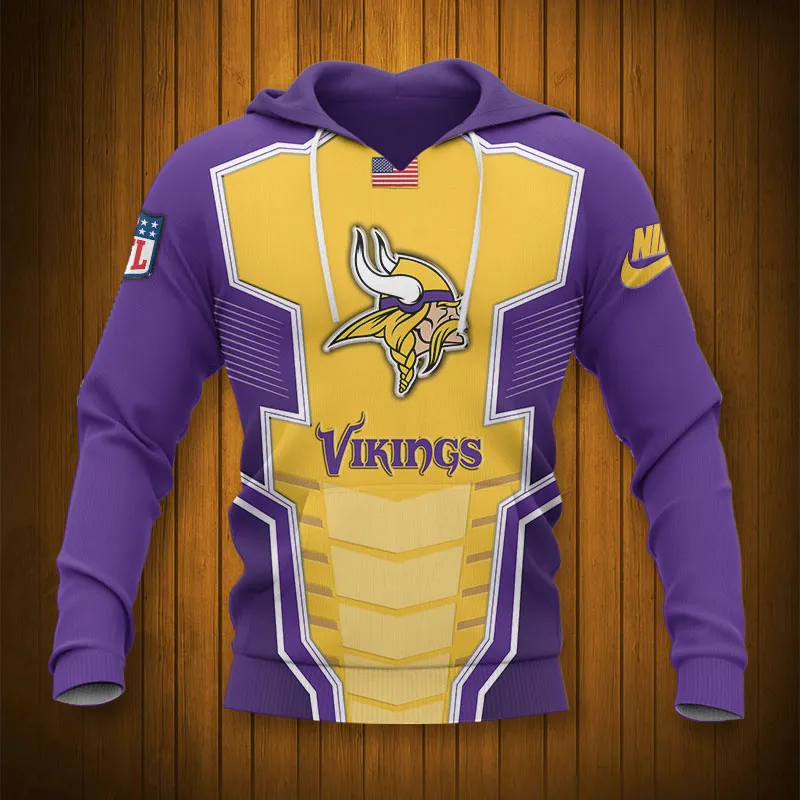 MINNESOTA VIKINGS 3D HOODIE TTB4319