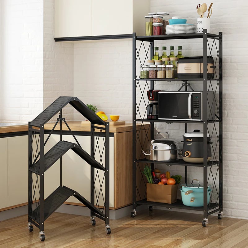 ESTANTE MULTIUSO PLEGABLE DE 4 NIVELES（Cocina, dormitorio, estudio, sala de estar.）