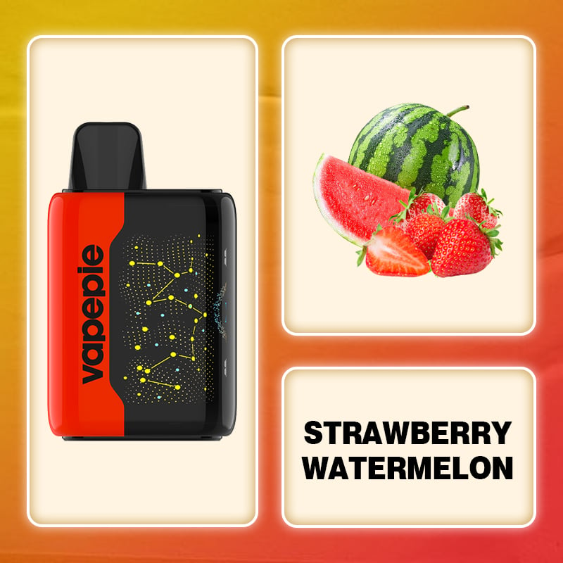 STRAWBERRY WATERMELON & VAPEPIE 25000 PUFFS - Star Sky Curved Screen