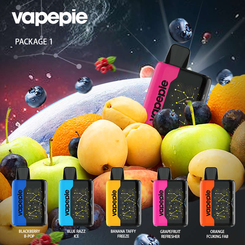 ⭐Legjobban ajánlott⭐3 db✨VAPEPIE 25000 PUFFS - Ívelt Star Sky képernyő (🌌 Mai különleges ajánlat)-2