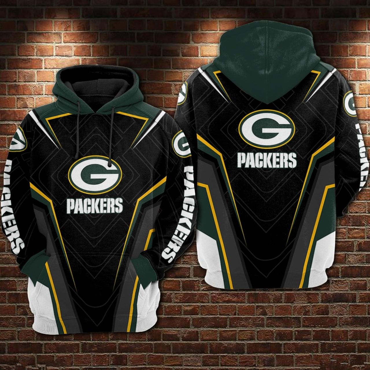 GREEN BAY PACKERS 3D HOODIE GGBBPP015