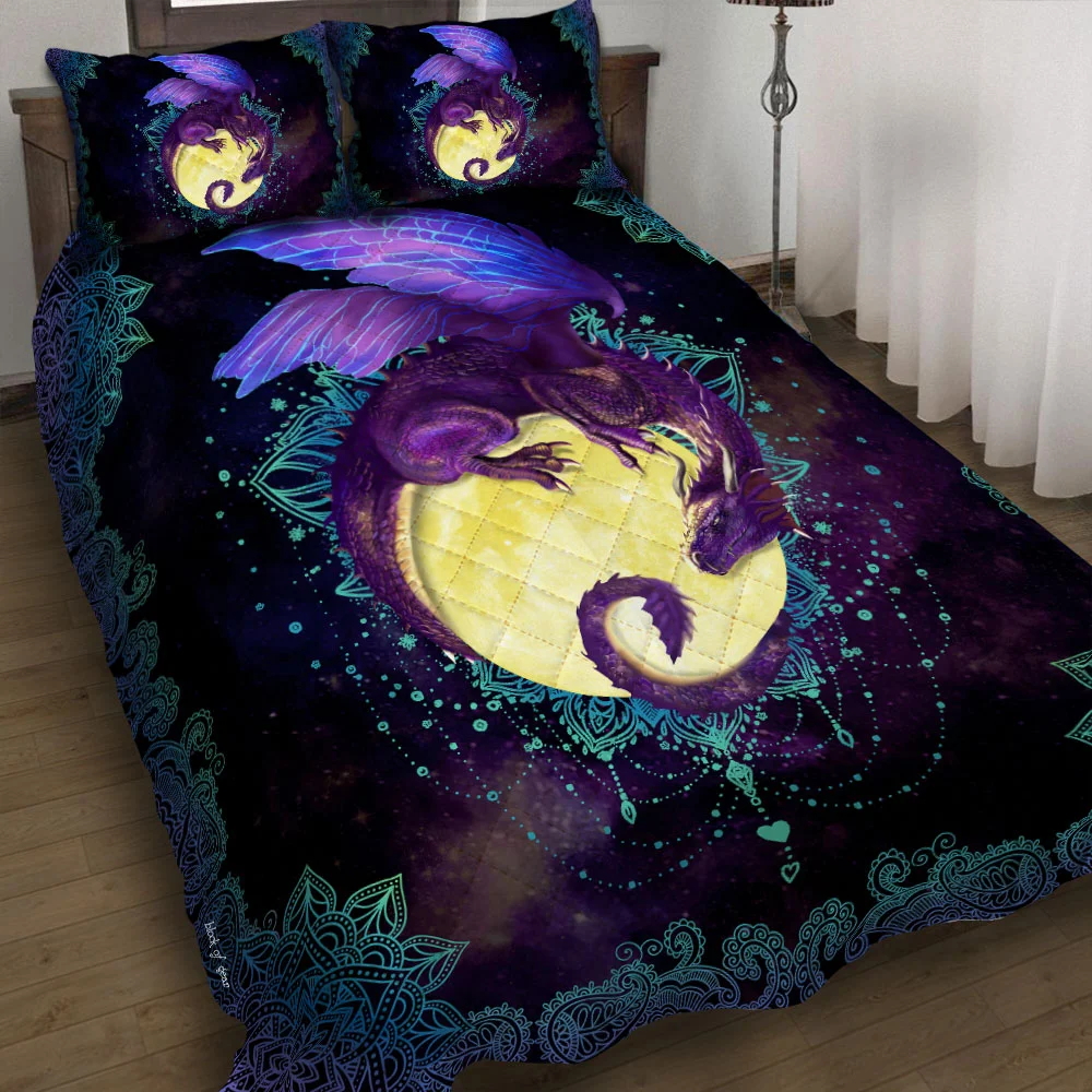 Dragon Of The Moon Quilt Bed Set
