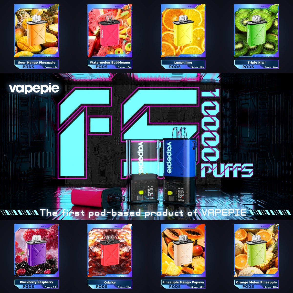 New Flavor (Oct 2025 Release!) – VAPEPIE FlexSwitch 8+1 Value Bundle