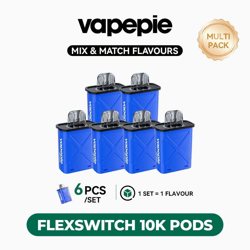 ⭐️ MIX & MATCH PERK | VAPEPIE FlexSwitch 10K Pods – 6PCS Multi-Pack【Exclusive Australian Sydney Warehouse Deals】