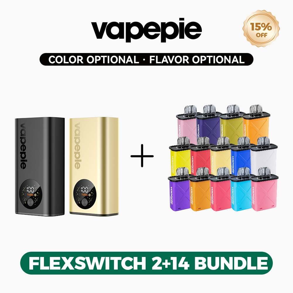 [15% OFF] VAPEPIE FlexSwitch 10K Dual Setup Kit | 2 Device + 14 Pods [CN Warehouse]