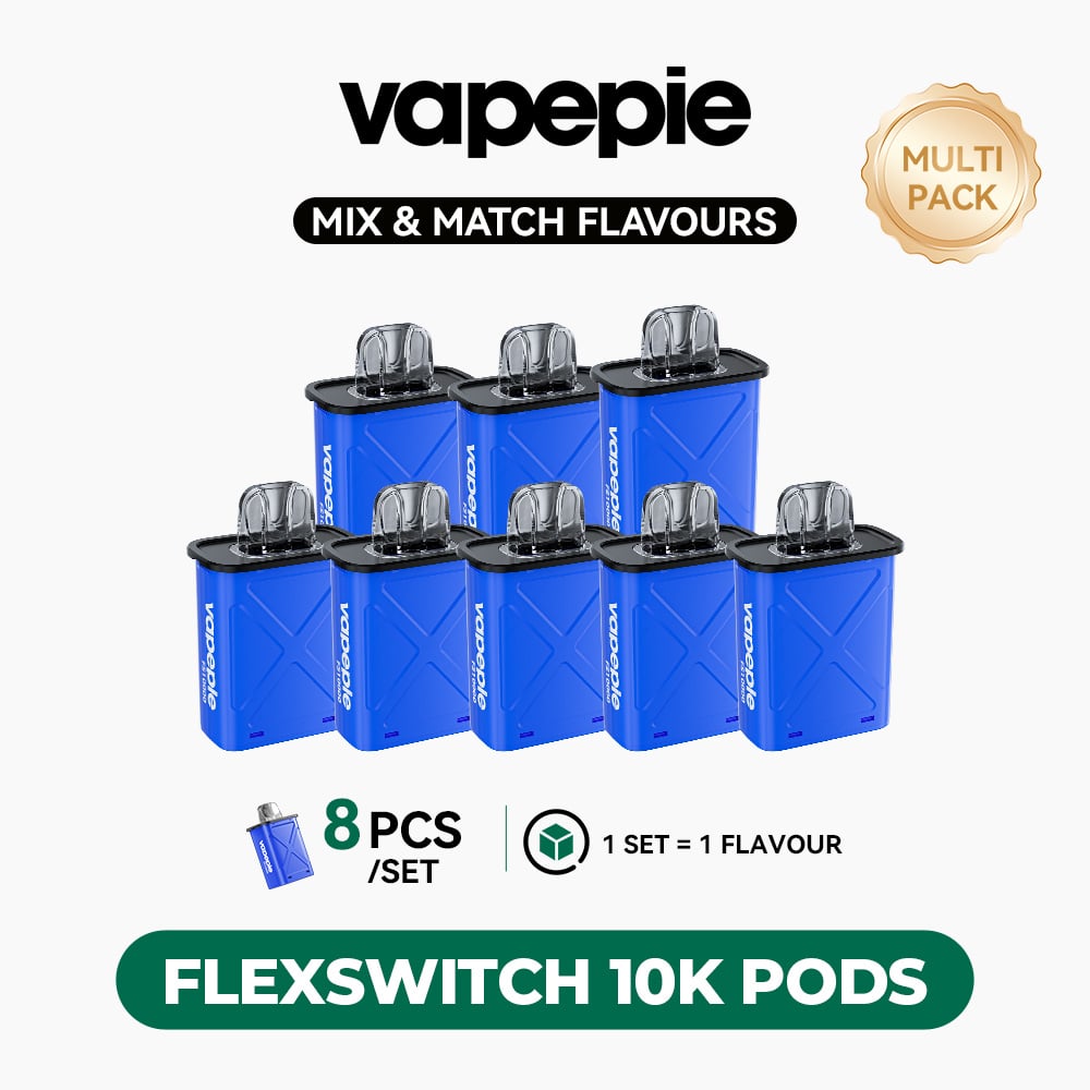 ⭐️ MIX & MATCH PERK | VAPEPIE FlexSwitch 10K Pods – 8PCS Multi-Pack【Exclusive Australian Sydney Warehouse Deals】