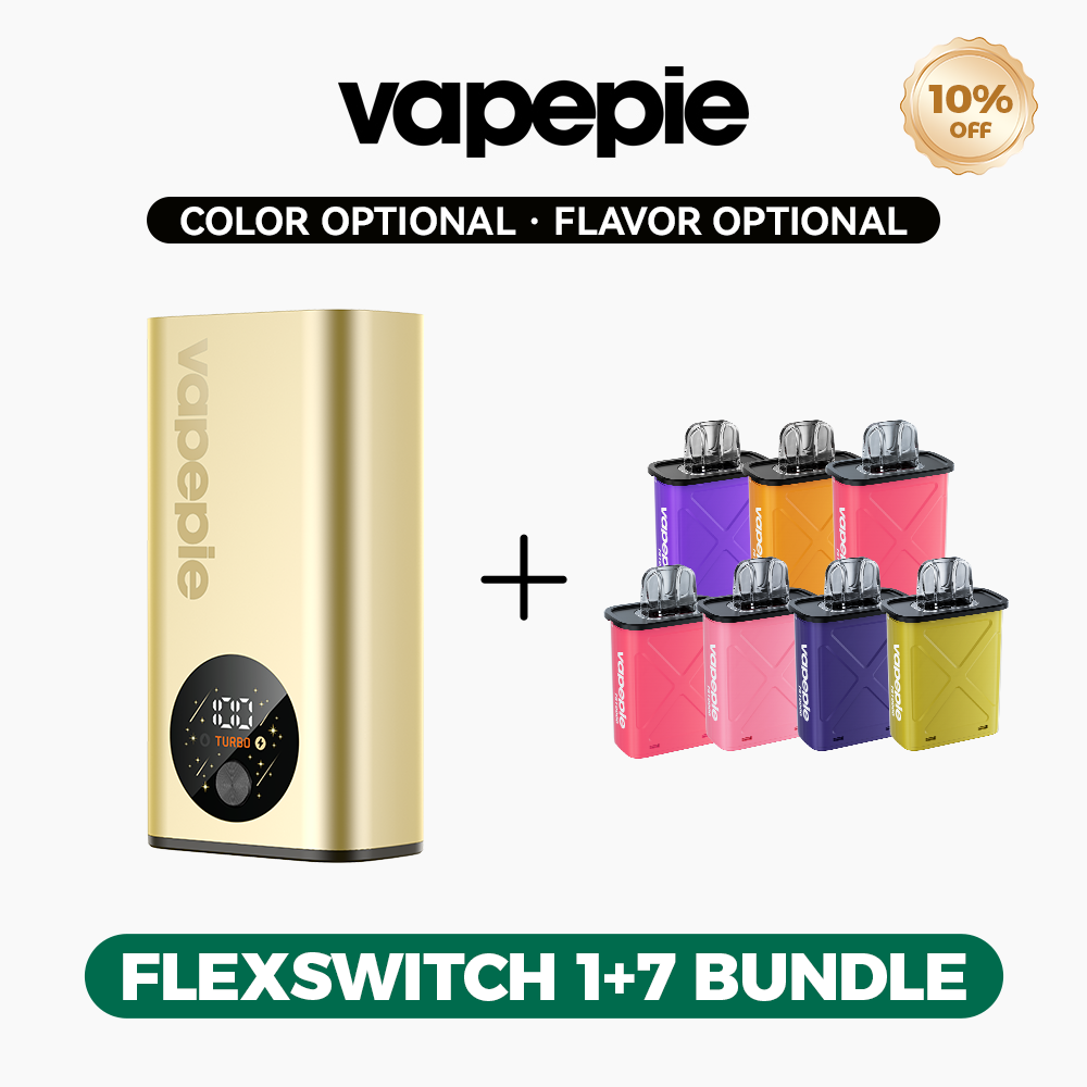 [10% OFF] VAPEPIE FlexSwitch 10K Starter Kit | 1 Device + 7 Pods [CN Warehouse]