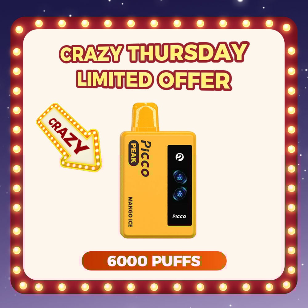 Limited 48 Hours⚡ From $10.39 Each | PICCO PEAK 6000 PUFFS【Exclusive Australian Sydney Warehouse Deals】