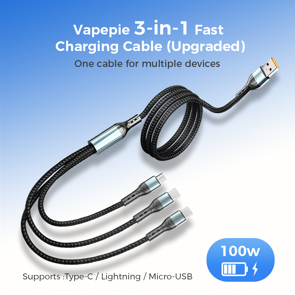 VAPEPIE – 3-in-1 Fast Charging Cable Upgrade【Exclusive Australian Sydney Warehouse Deals】