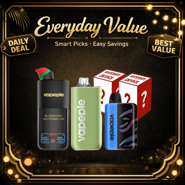 [20% OFF] VAPEPIE 5-in-1 Premium Long-Power Mystery Pack 3 Star Models + 2 Surprise Picks 【Exclusive Australian Sydney Warehouse Deals】
