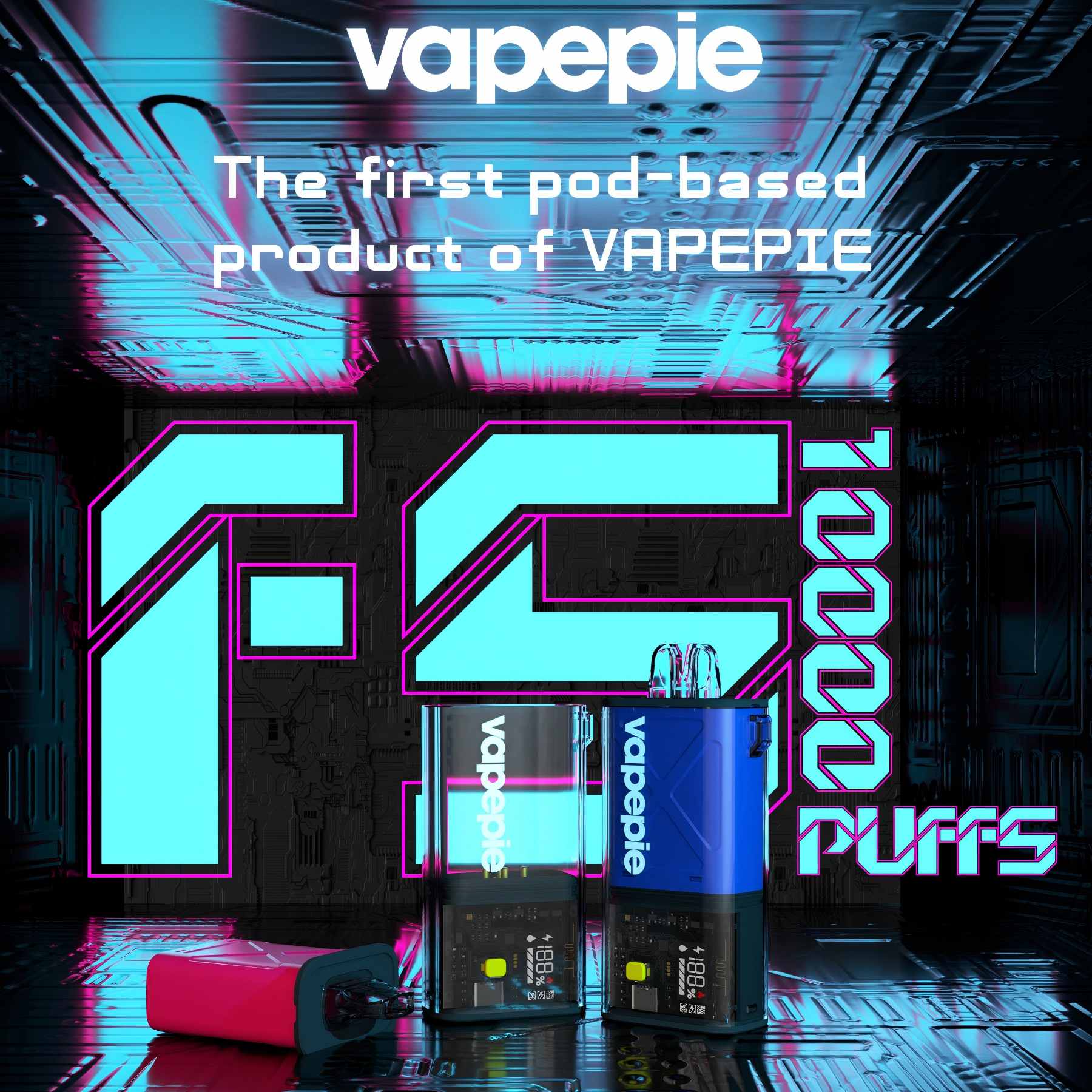 VAPEPIE FlexSwitch Disposable Pod 10000 PUFFS – 6-Pack Refill (Same Flavor)【Exclusive Australian Sydney Warehouse Deals】