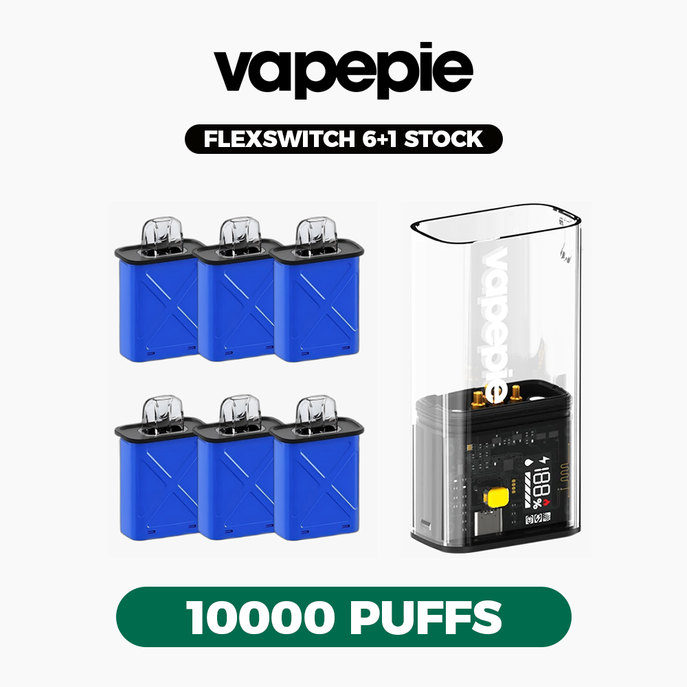 VAPEPIE FlexSwitch 6+1 Stock-Up Bundle(6 Same Flavor Pods + 1 Charging Device)【Exclusive Australian Sydney Warehouse Deals】