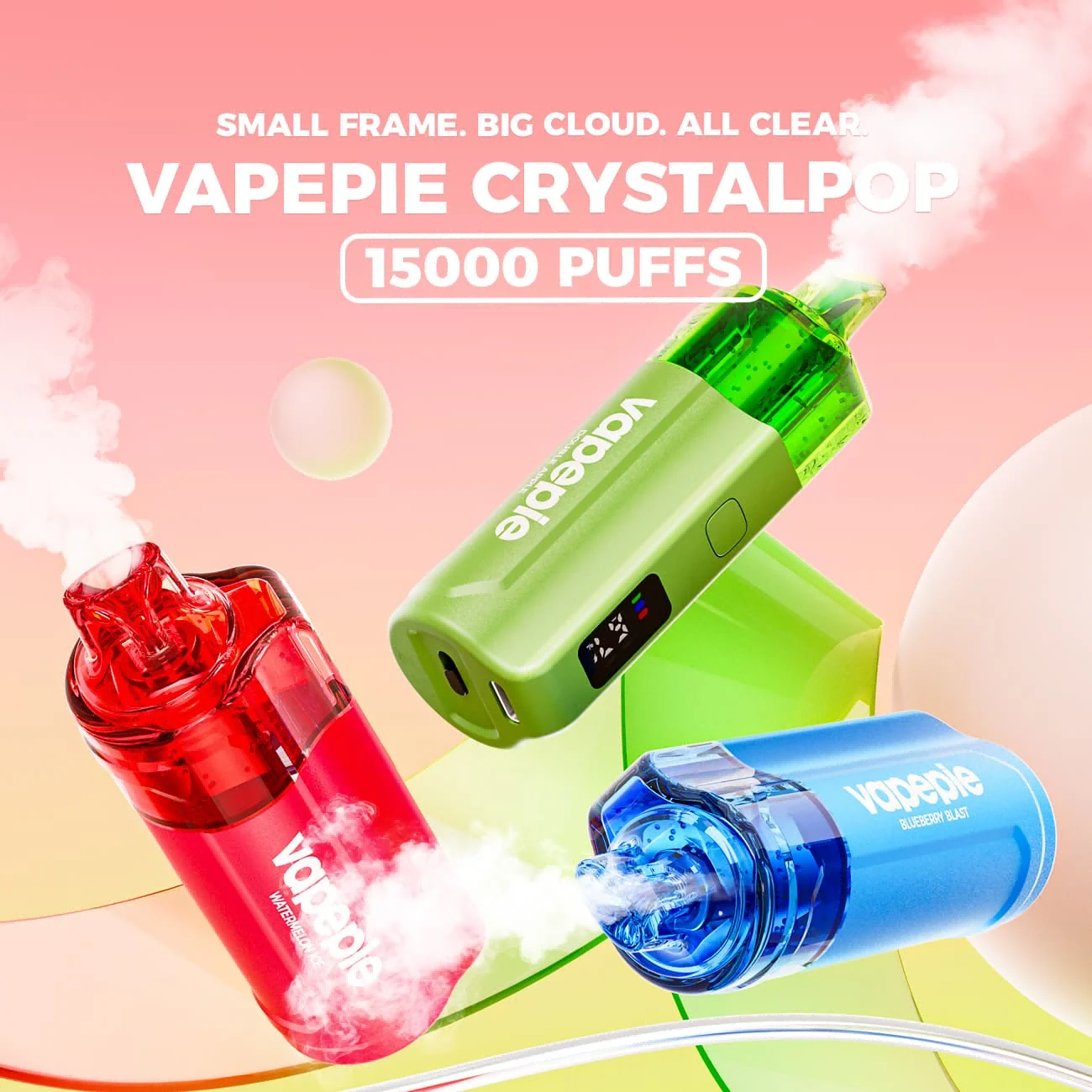 VAPEPIE Crystal Pop 15000 PUFFS【Exclusive Australian Melbourne Warehouse Deals】【Lucky Draw】