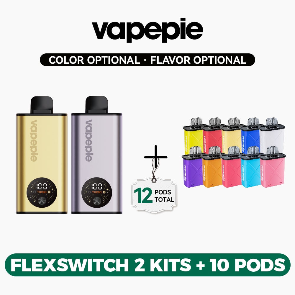 🔒 Bronze Access | VAPEPIE FlexSwitch 10K Double Kit Bundle | 2 Kits + 10 Pods【Exclusive Australian Sydney Warehouse Deals】