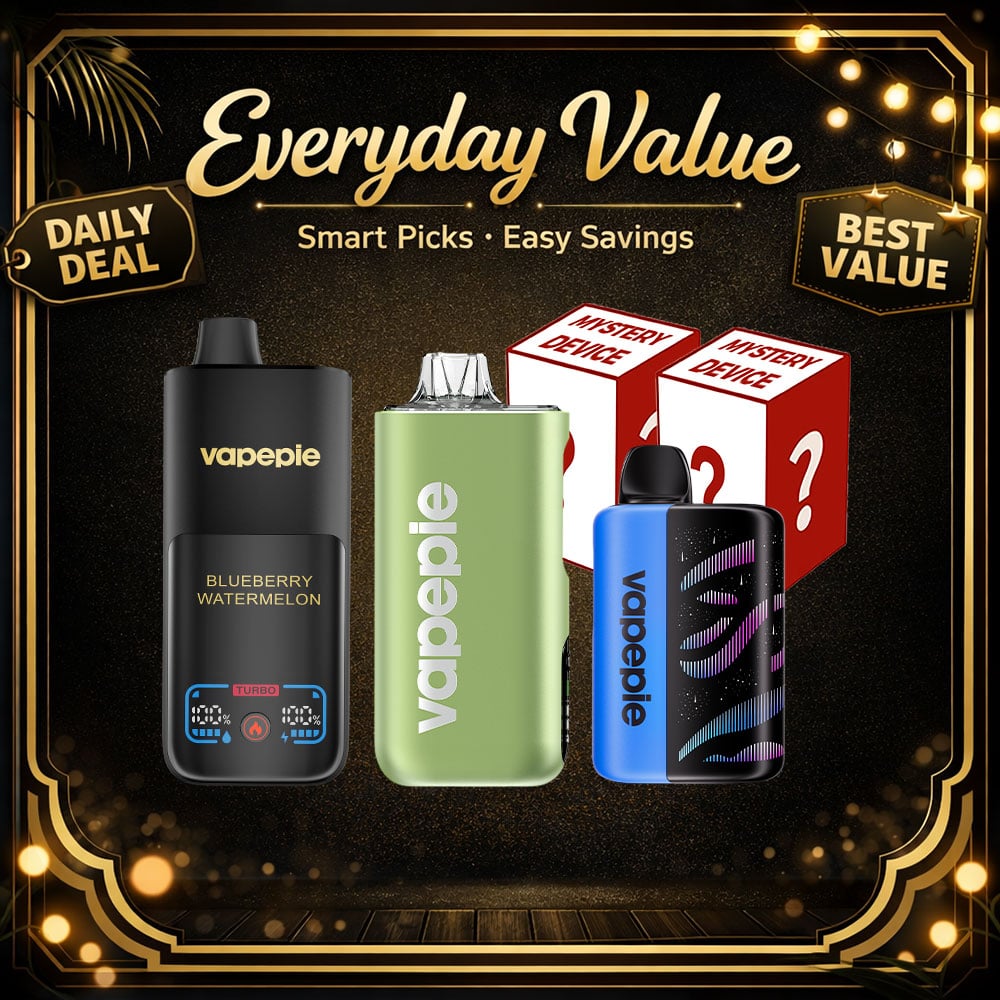 [20% OFF] VAPEPIE 5-in-1 Premium Long-Power Mystery Pack 3 Star Models + 2 Surprise Picks 【Exclusive Australian Sydney Warehouse Deals】