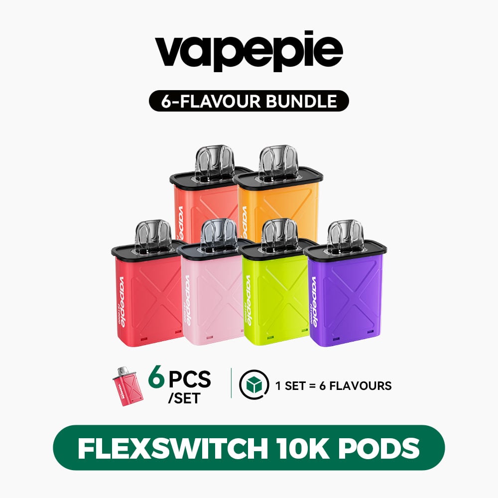 ⭐️ MIXED FLAVOUR BUNDLE | VAPEPIE FlexSwitch 10K Pods – 6PCS Multi-Pack【Exclusive Australian Melbourne Warehouse Deals】