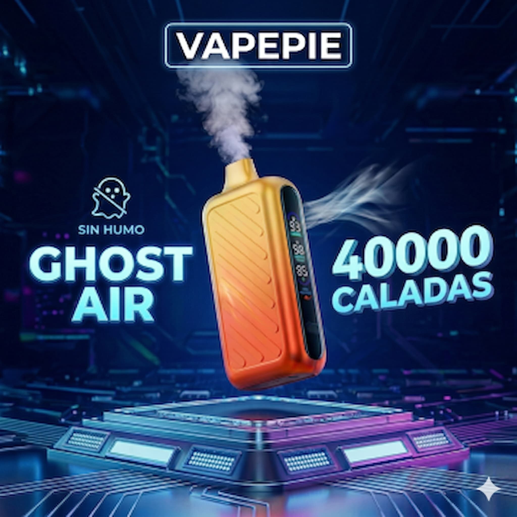 5.0% Nic - VAPEPIE GHOSTAIR 40000 CALADAS