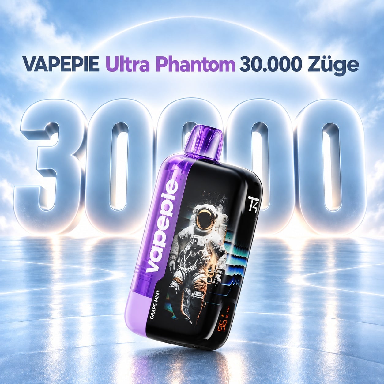 VAPEPIE Ultra Phantom Smart-Vape 30.000 Züge 0,5%