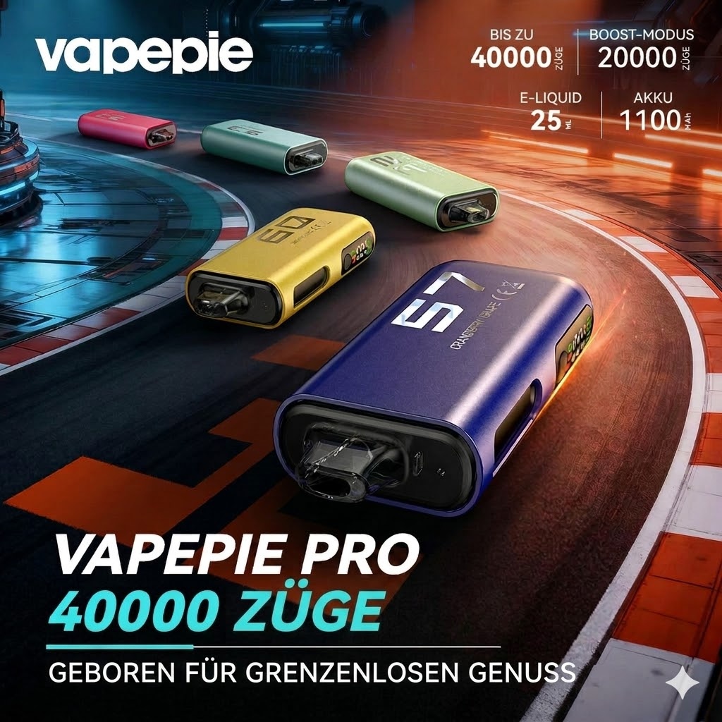 5,0 % Nikotin – VAPEPIE PRO (40.000 Züge)