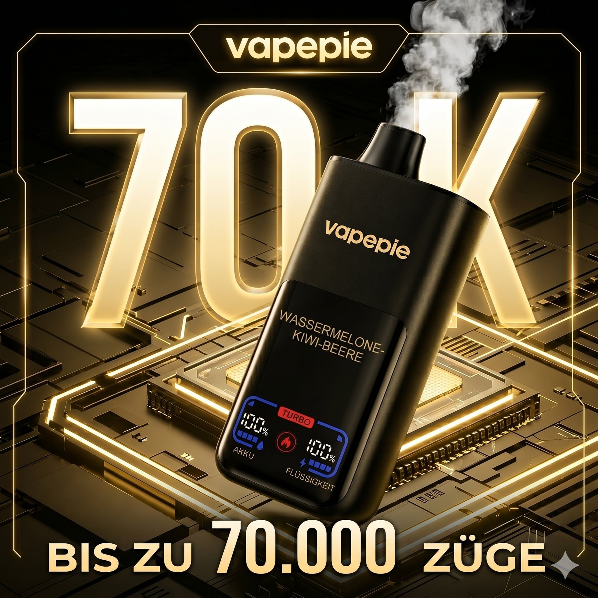 5,0 % Nikotin – VAPEPIE Titan (70.000 Züge) – Unser Spitzenreiter