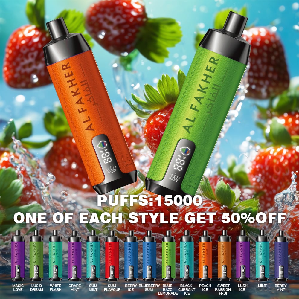 🔥 AL FAKHER 15000 Puffs with Integrated Hookah Soundwaves!