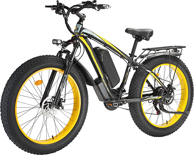 🚲(Free Shipping)Wide tire electric bike with 1000W 48V/17.5Ah removable battery 31MPH🚲