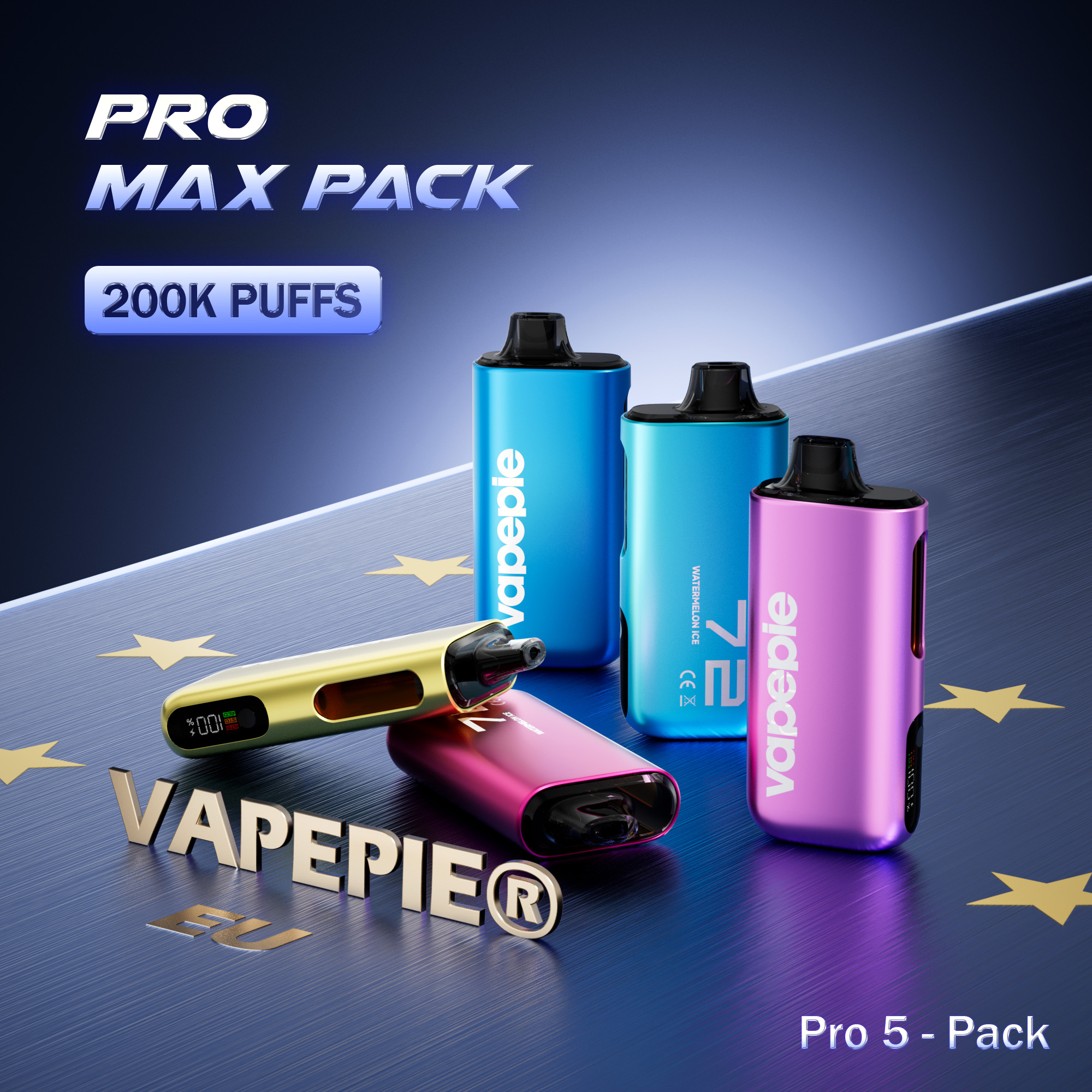 【Sparpaket】Vapepie Pro*5 Vape mit 200.000 Puffs