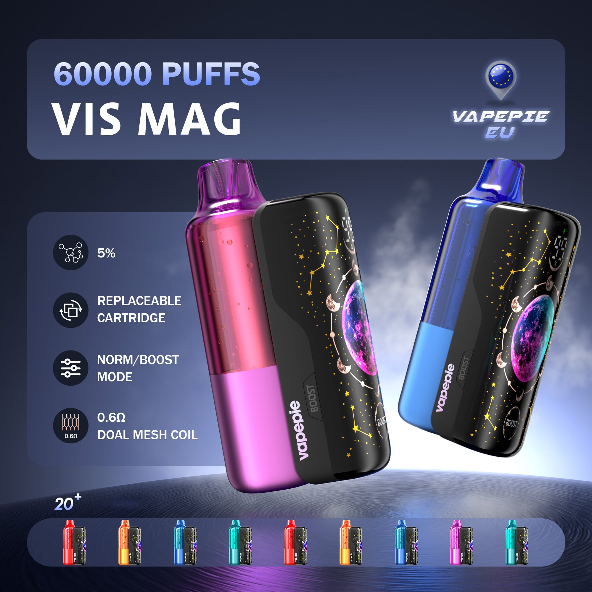 Vapepie 60000 VIS MAG 60000 Züge Ersatz-Pod