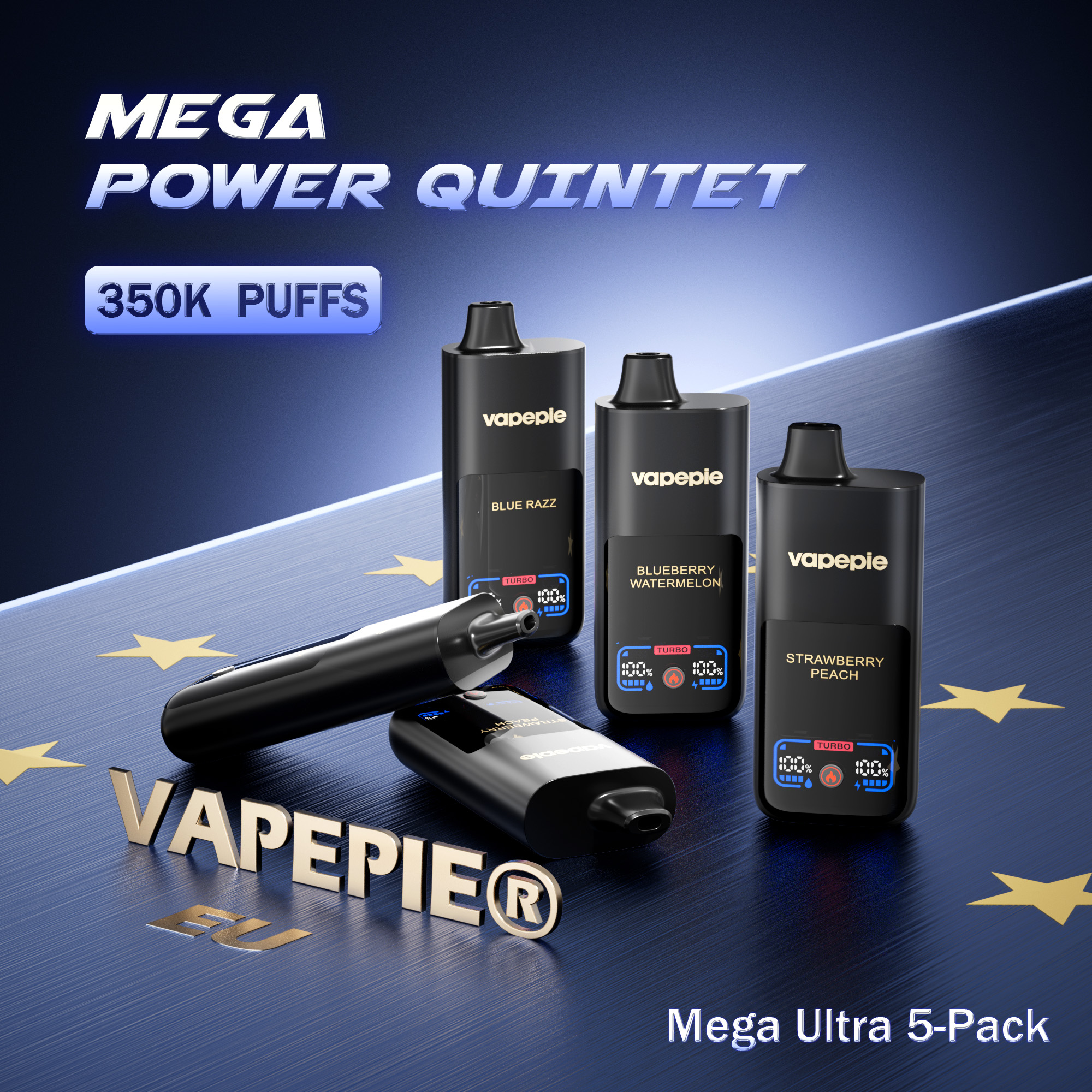 【Sparpaket】 Vapepie Mega*5 Einweg-Vape mit 350.000 Puffs