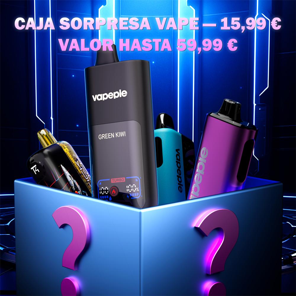 🇪🇺【EU】Caja Sorpresa Vapepie | Hasta 70.000 Caladas, Valor de Hasta 59,99€