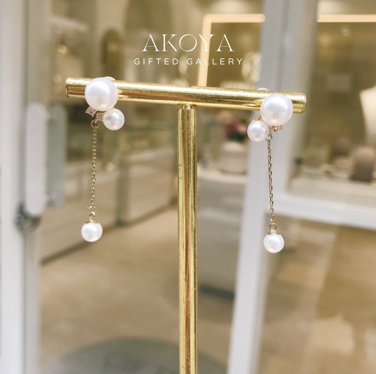 Akoya x Diamond Earrings by Gifted Gallery