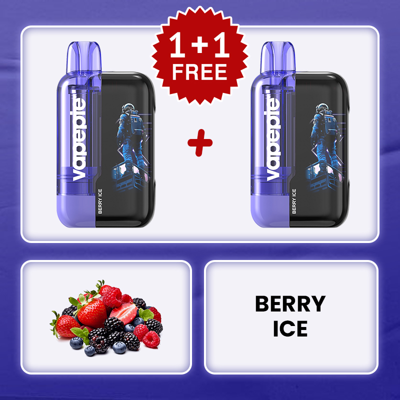 (BUY 1 GET1 FREE)💥BERRY ICEVAPEPIE Ultra Phantom 30000 Puff Vape x TK Edition