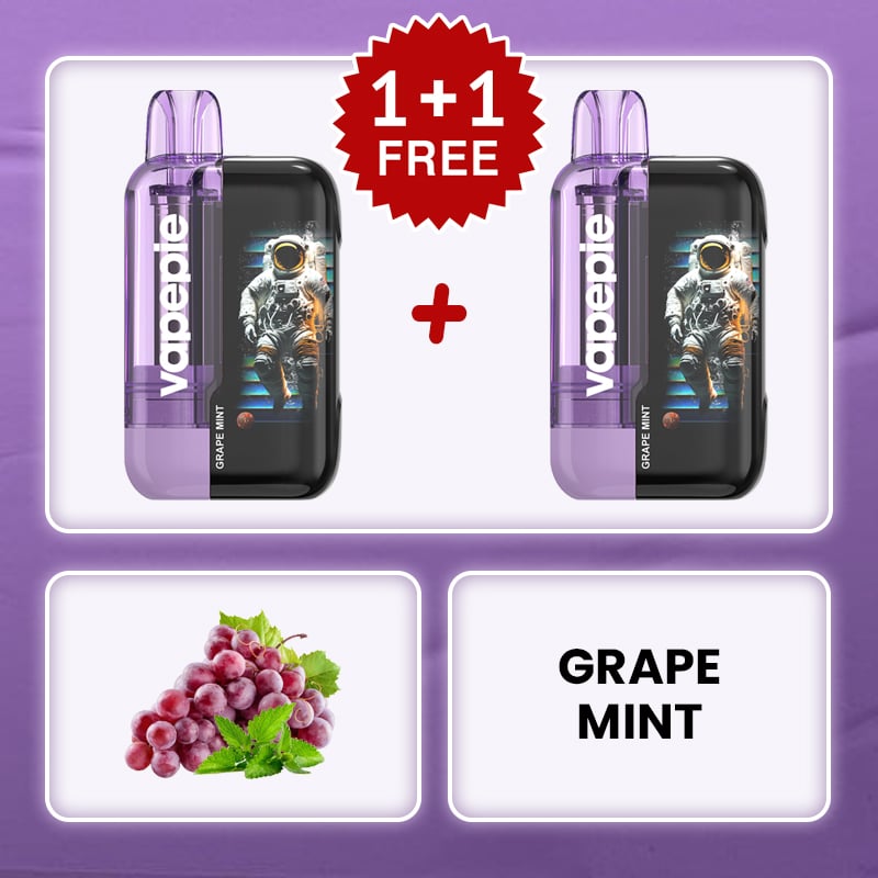 (BUY 1 GET1 FREE)💥GRAPE MINT Ultra Phantom 30000 Puff Vape x TK Edition