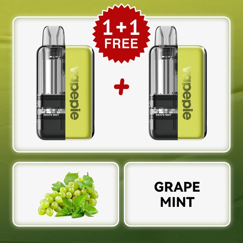 (BUY 1 GET1 FREE)💥 GRAPE MINT & VAPEPIE Ultra X 15000 Puff Vape x TK Edition