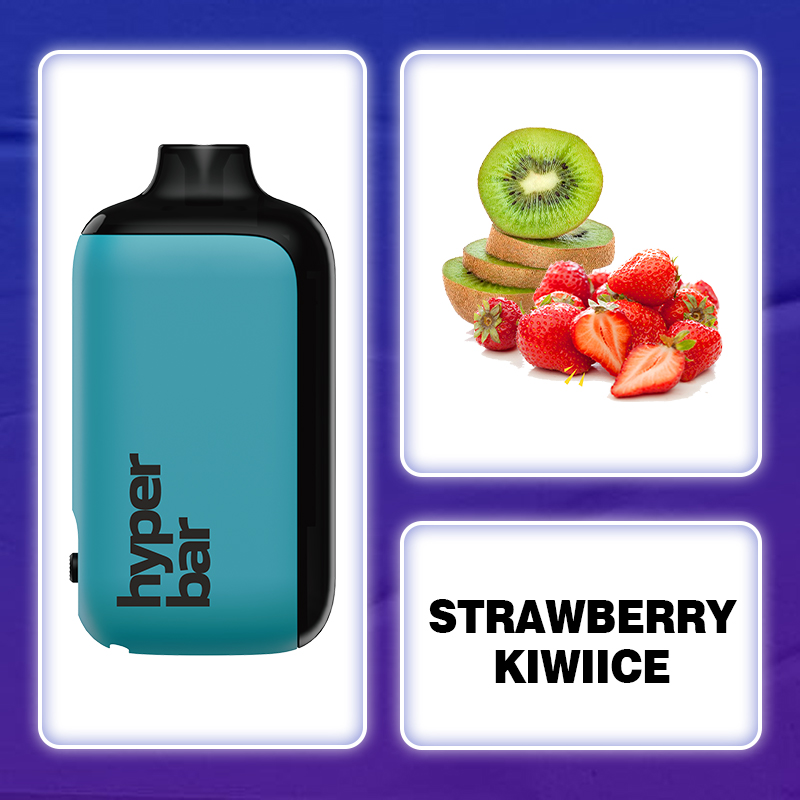 STRAWBERRY KIWI ICE& Hyperbar PX 15000 PUFFS Disposable Vape