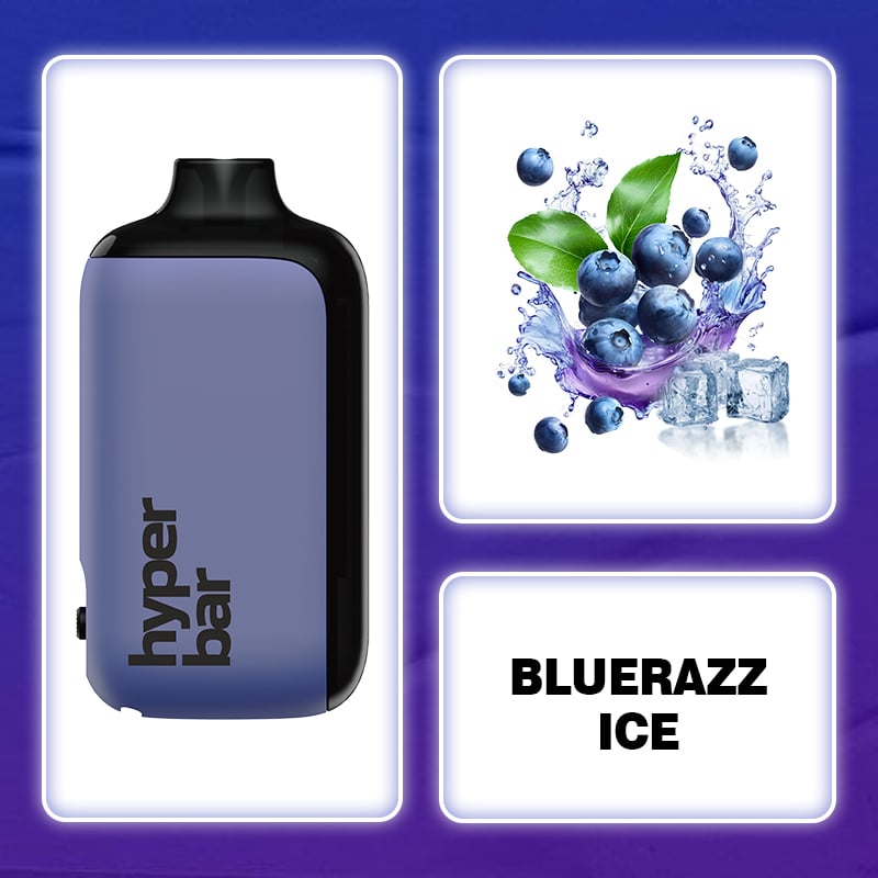 BLUE RAZZ ICE & Hyperbar PX 15000 PUFFS Disposable Vape
