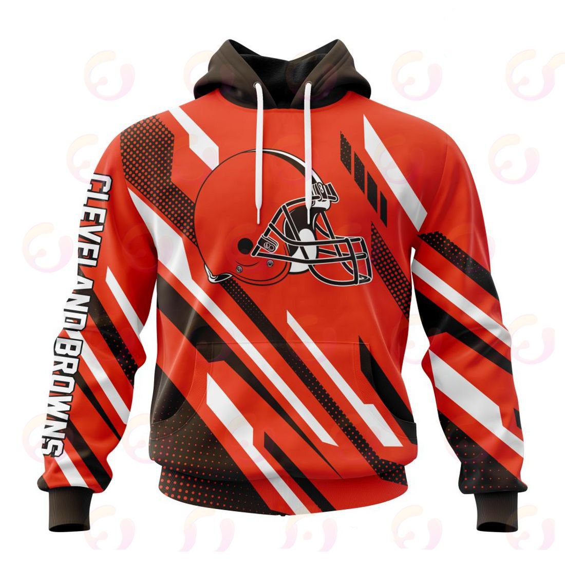CLEVELAND BROWNS 3D HOODIE SPECIAL MOTOCROSS CONCEPT