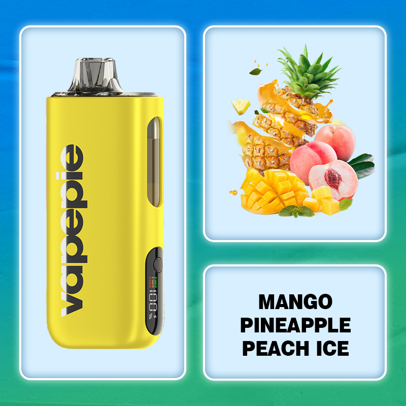 MANGO PINEAPPLE PEACH ICE & VAPEPIE Max 40000 PUFFS - 💥Delivery in 3-5 Days!💥