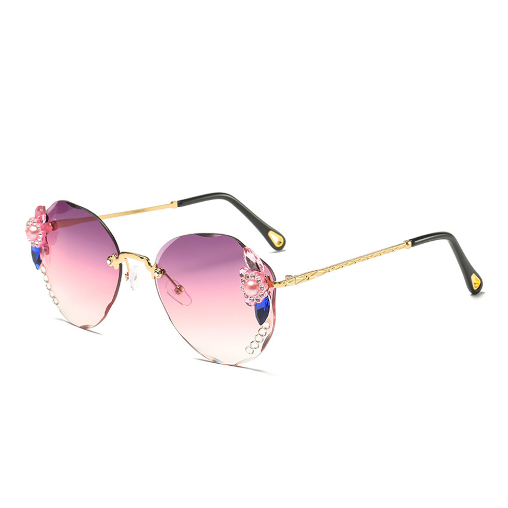Castillotigo™ 2022 nuevas gafas de sol de diamantes de imitación sin montura de moda