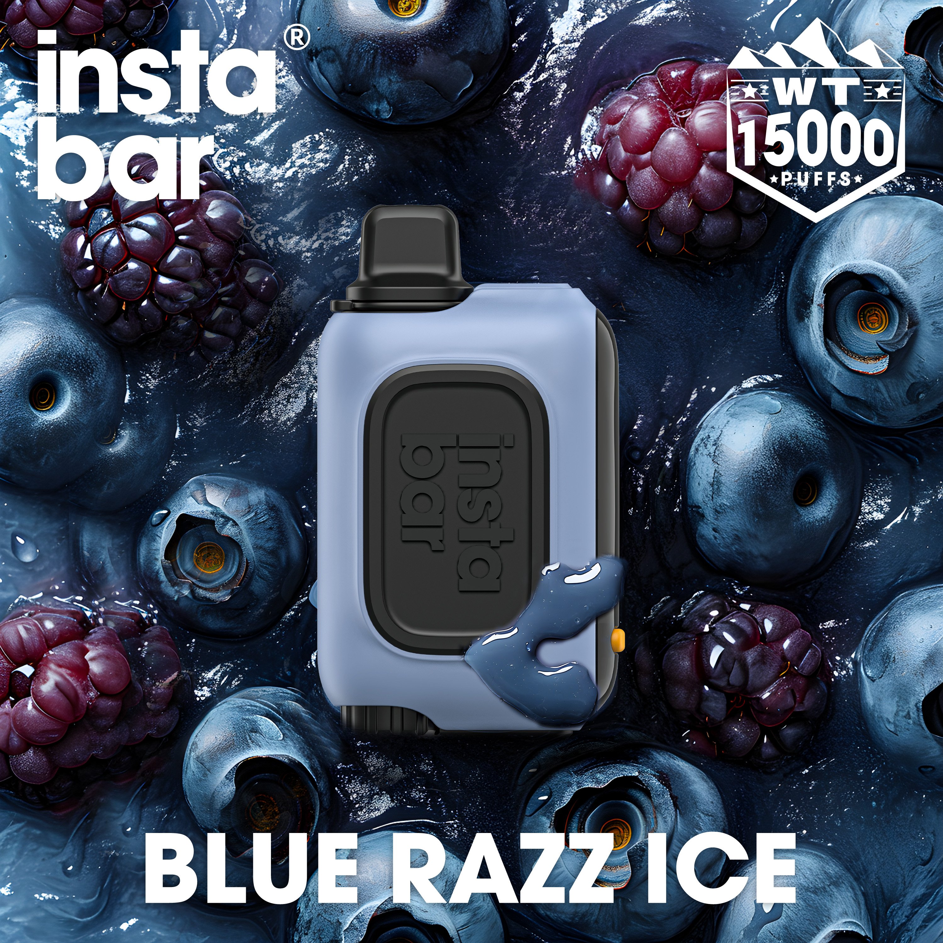 BLUE RAZZ ICE&INSTABAR WT15000 PUFFS