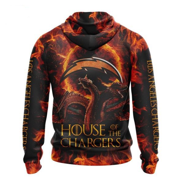 LOS ANGELES CHARGERS GAME OF THRONES – HOUSE OF THE CHARGERS 3D HOODIE