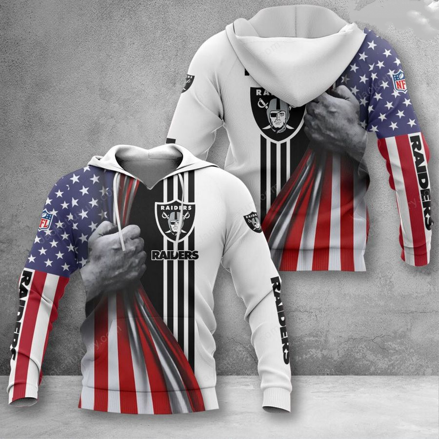 LAS VEGAS RAIDERS 3D HOODIE SKULL0804