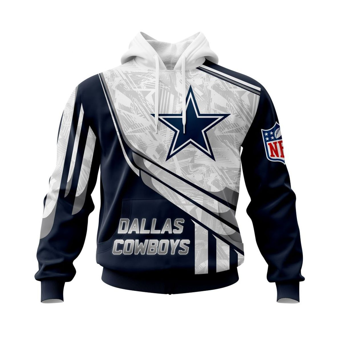 DALLAS COWBOYS 3D HOODIE SKULL0801