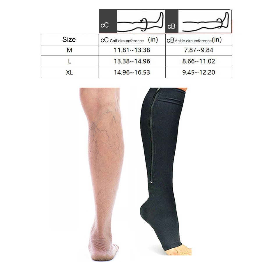 Higolot™ Varicose Vein Compression Stockings with Zipper