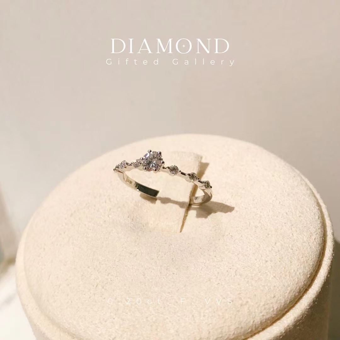 ＊0.20 + 0.12ct Diamond Ring by Gifted Gallery