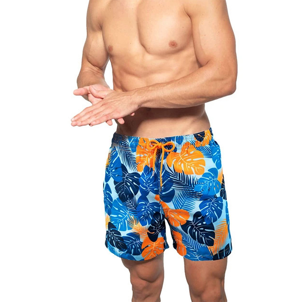 Castillotigo™ Shorts de playa de doble capa estampados para hombre