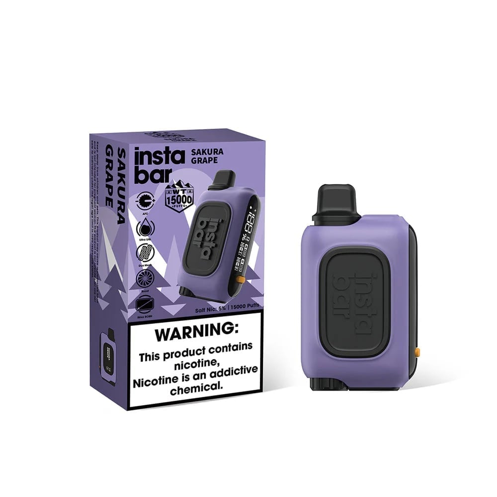 Sakura Grape	- INSTABAR WT15000 PUFFS