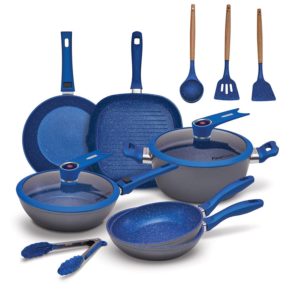 💥Casi agotado💥 Batería de Cocina Flavorstone Ligth Family Set 12 piezas ¡Incluye un Regalo Especial!